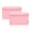 AUFBEWAHRUNGSBOXEN-SET  - Rosa, Basics, Kunststoff (37/25/21cm) - Lifeney