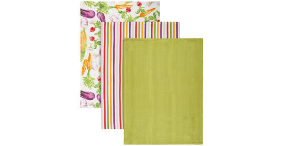 GESCHIRRTUCH-SET 3-teilig Multicolor - Multicolor, KONVENTIONELL, Textil (50/70cm) - Esposa