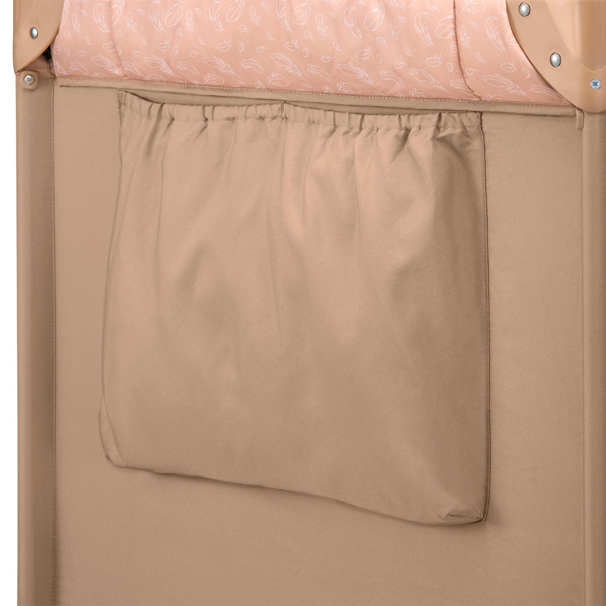 REISEBETT Jasmin Easy Fold Beige  - Beige, Basics, Kunststoff (123/67/74.9cm) - Lionelo
