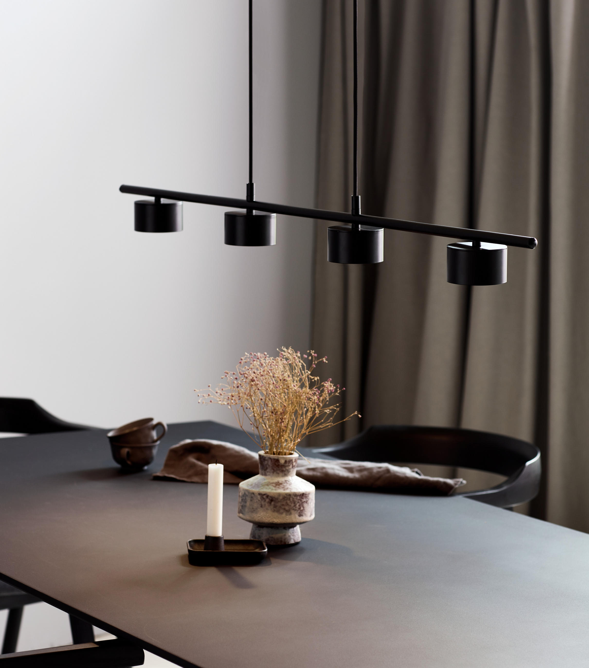 LED-HÄNGELEUCHTE Clyde 115/8,5 cm   - Schwarz, Design, Metall (115/8,5cm) - Nordlux
