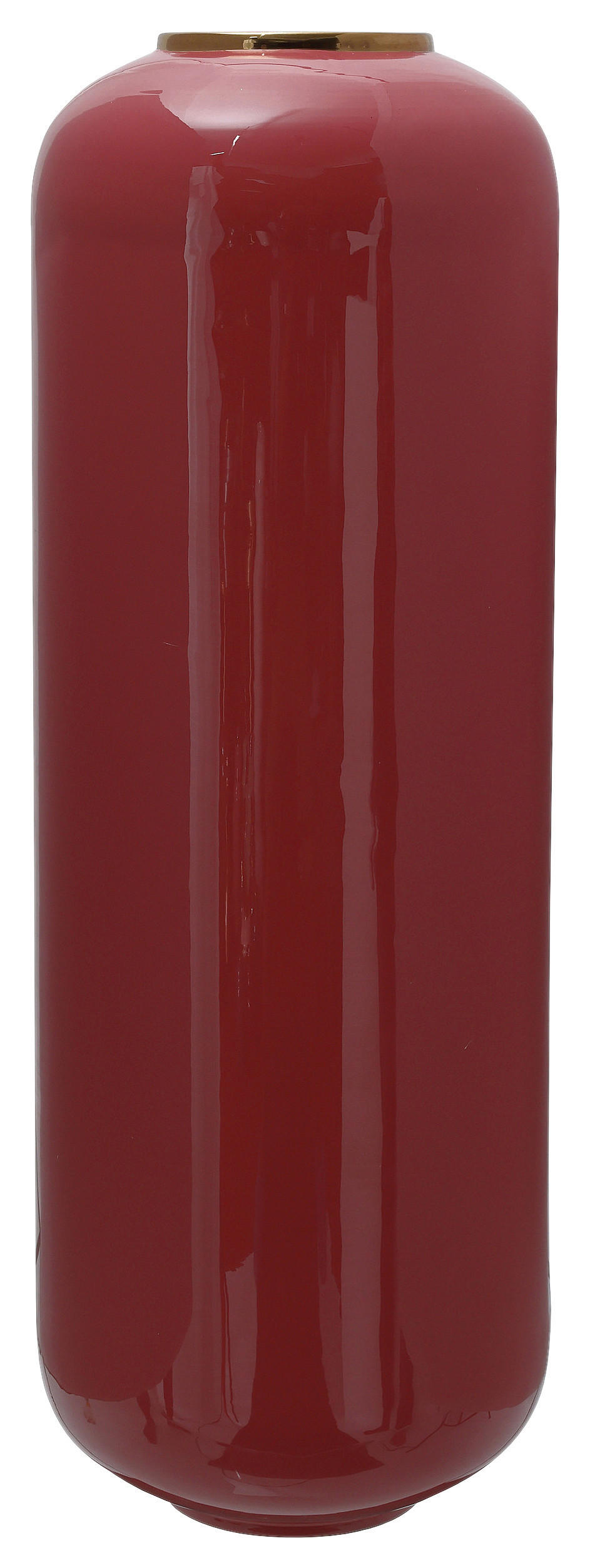 Bodenvase Art Deco Goldfarben Koralle, D: 24 cm