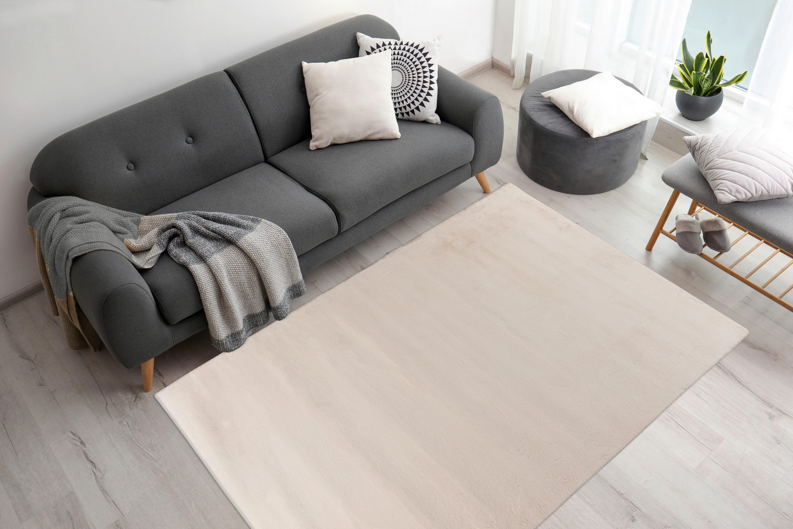 TEPPICH 120/180 cm Rabbit Prime 125 Elfenbein Creme  - Creme, KONVENTIONELL, Textil (120/180cm)