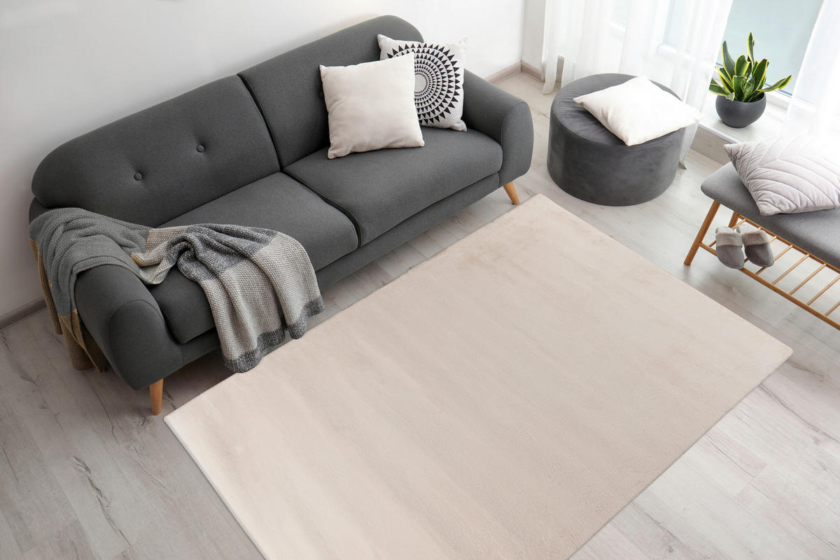 TEPPICH 120/180 cm Rabbit Prime 125 Elfenbein Creme  - Creme, KONVENTIONELL, Textil (120/180cm)