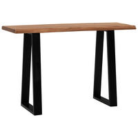 SCHREIBTISCH 118/41/76,5 cm  in Akaziefarben  - Schwarz/Akaziefarben, Modern, Holz/Metall (118/41/76,5cm) - MID.YOU