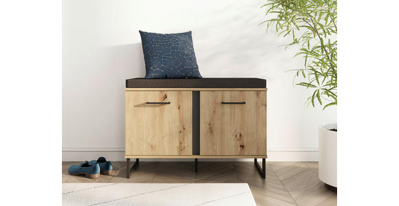 GARDEROBE 4-teilig  in 180/194,5/35 cm  - Schwarz/Eiche Artisan, Basics, Holzwerkstoff (180/194,5/35cm) - Carryhome