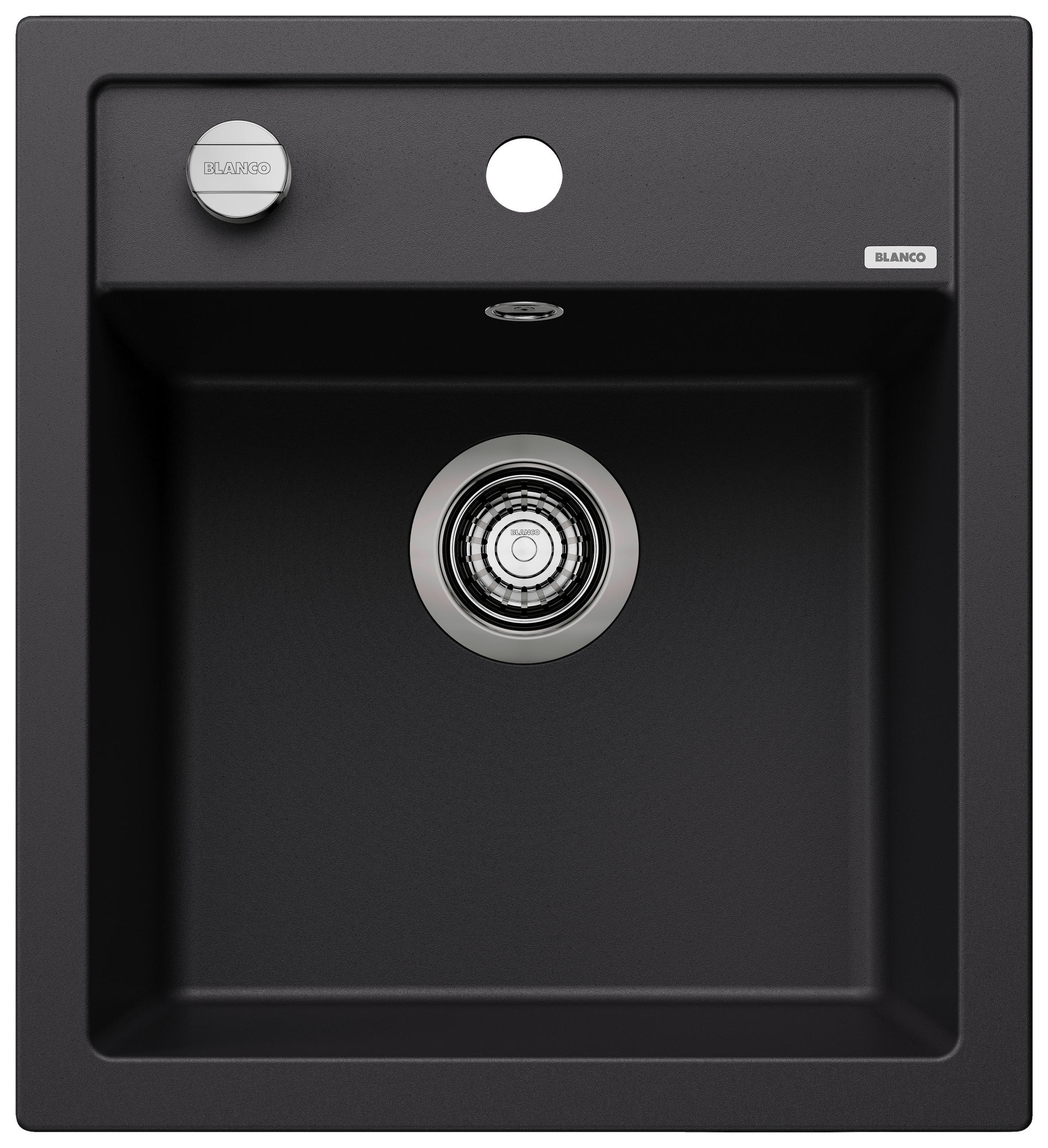 SPÜLE 525869  - Schwarz, Basics, Stein (51/19/46,5cm) - Blanco