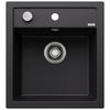 SPÜLE 525869  - Schwarz, Basics, Stein (51/19/46,5cm) - Blanco
