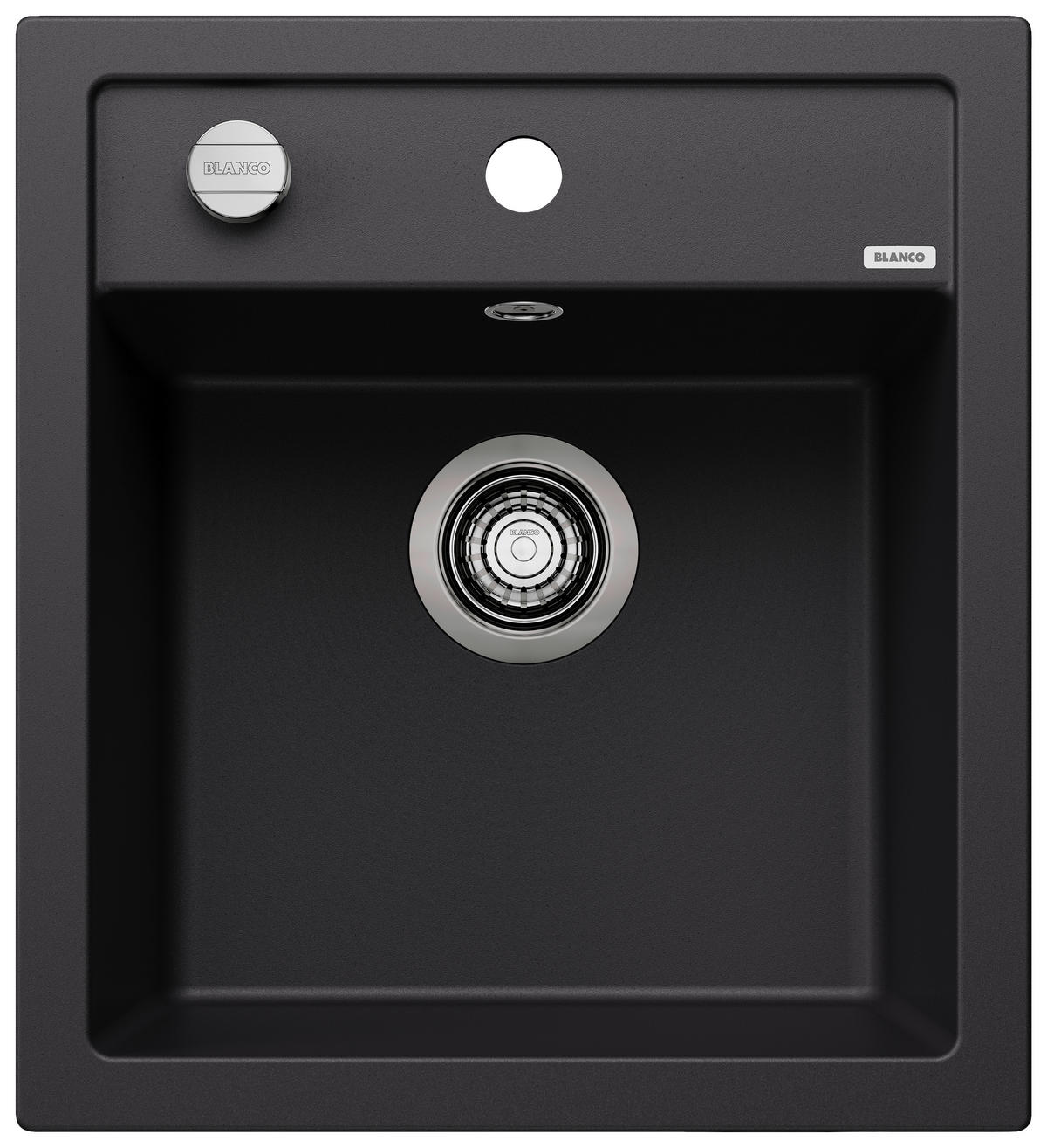 SPÜLE 525869  - Schwarz, Basics, Stein (51/19/46,5cm) - Blanco