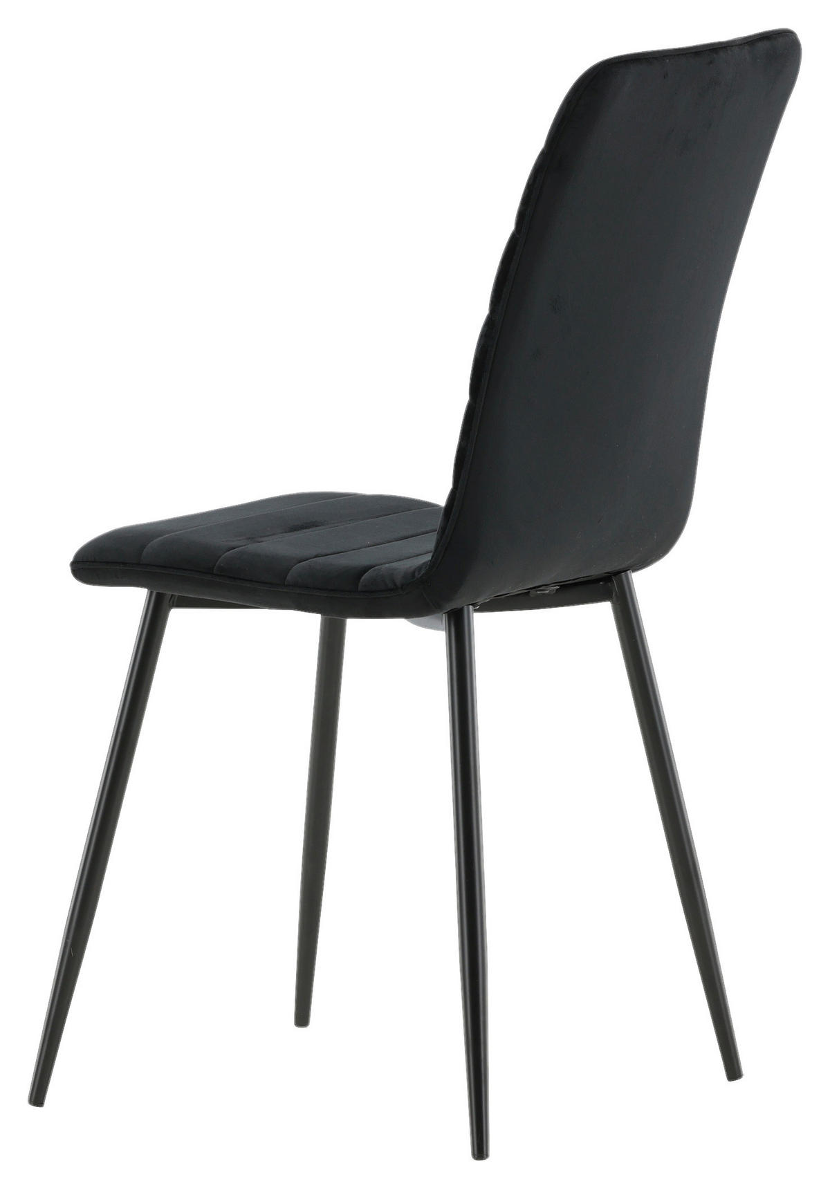 STUHL-SET 2 Stück  in Stahl  - Schwarz, Design, Textil/Metall (43/94/49cm) - Livetastic
