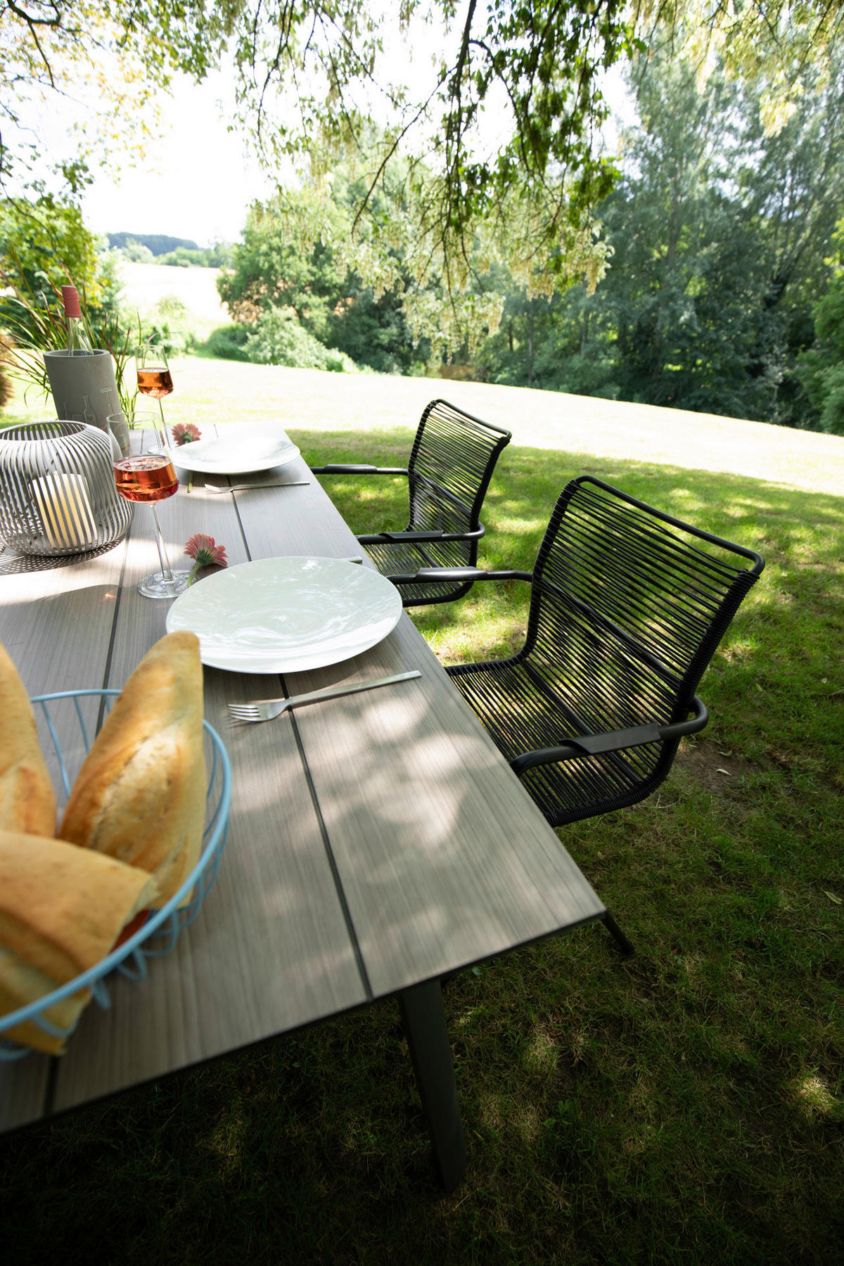 GARTENSET   - Anthrazit/Schwarz, Basics, Holzwerkstoff/Kunststoff (92/73/160cm) - Gardenson