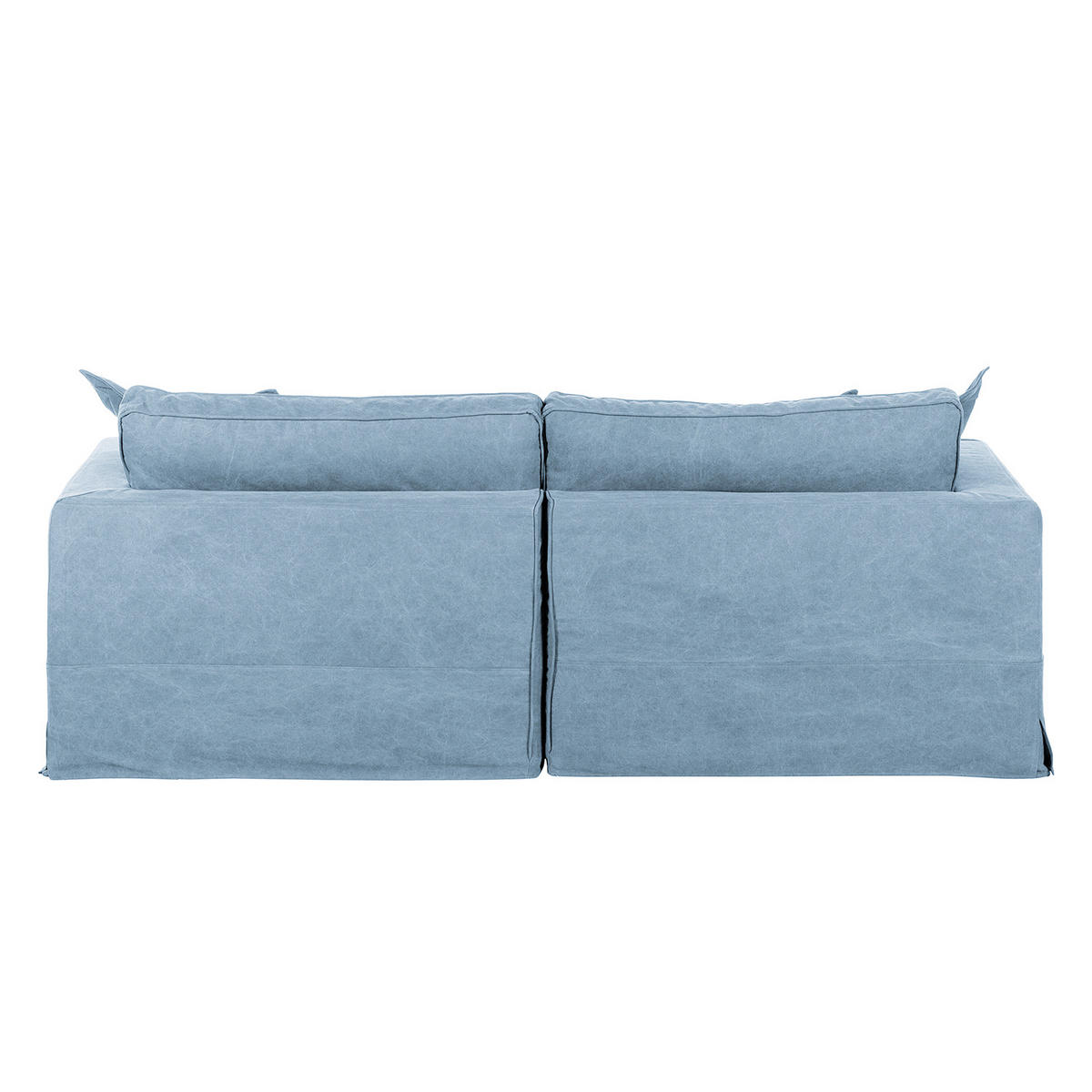 3-SITZER-SOFA STELLA in Webstoff Blau  - Blau/Schwarz, Design, Kunststoff/Textil (238/90/119cm) - P & B