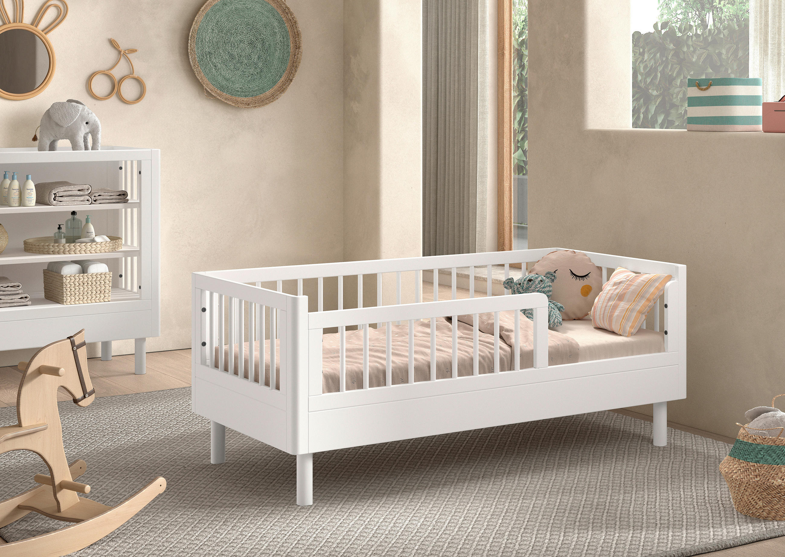 BETT 70/140 cm  in Weiß  - Weiß, MODERN, Holz (70/140cm) - MID.YOU
