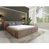 POLSTERBETT Lattenrost, Bettkasten 200/200 cm  in Cappuccino  - Schwarz/Cappuccino, Design, Holz/Textil (200/200cm) - Boxxx