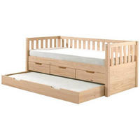 AUSZIEHBETT 90/200 cm  in Kieferfarben  - Kieferfarben, MODERN, Holz/Holzwerkstoff (90/200cm) - MID.YOU