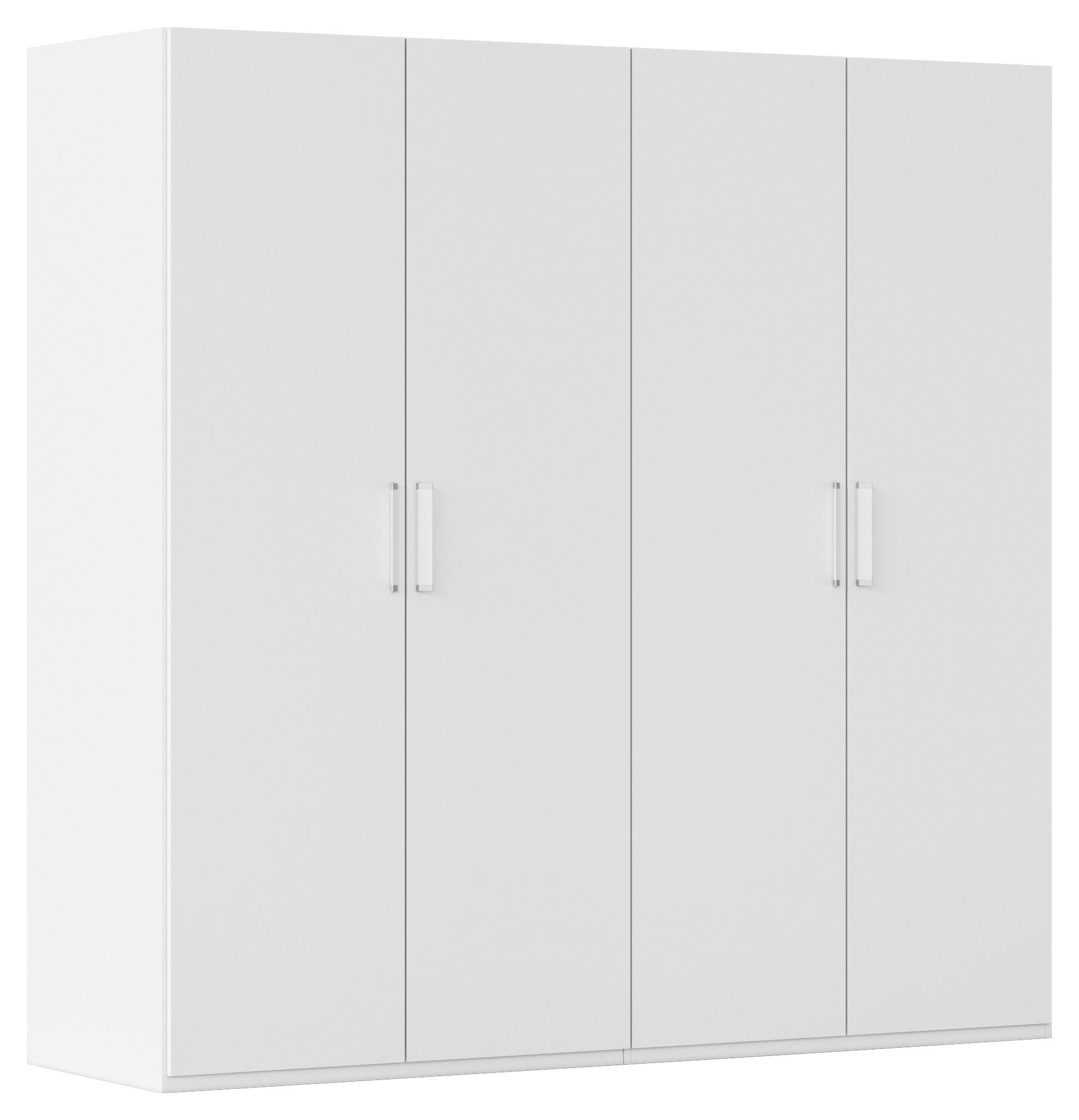 DREHTÜRENSCHRANK 201/197/60 cm 4-türig Weiß  - Weiß, Design, Holzwerkstoff/Kunststoff (201/197/60cm) - Novel