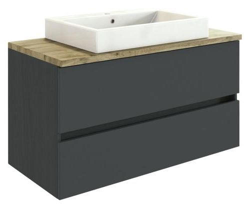 Held SKRINKA S UMÝVADLOM, sivá, sivá, 100 cm