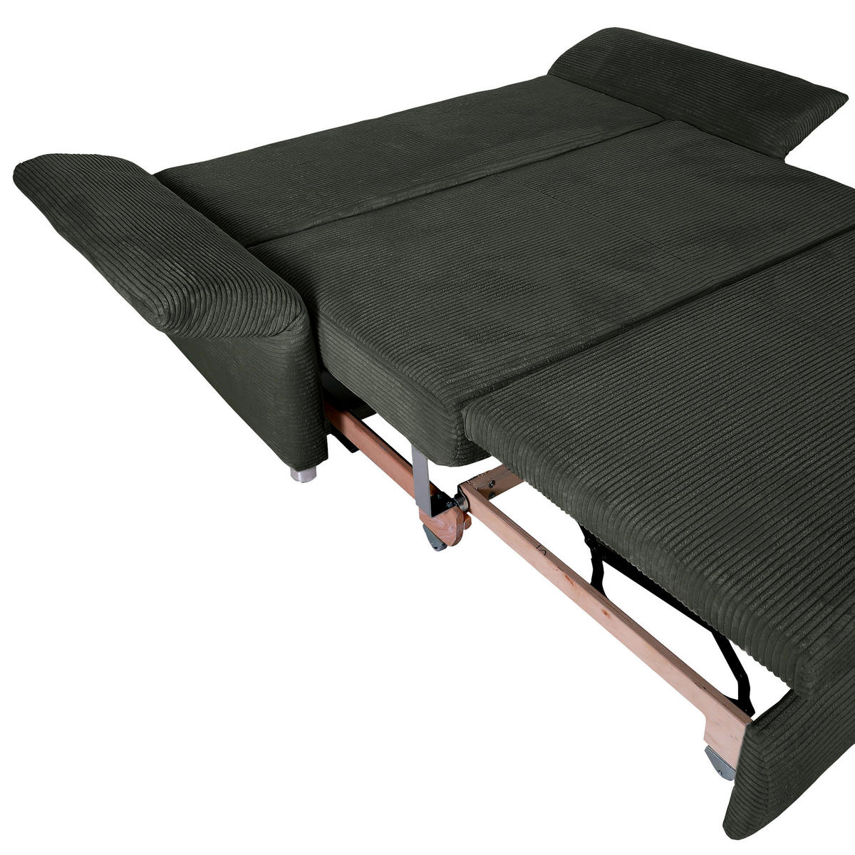 BÄDDSOFFA i manchester mörkgrön  - kromfärg/mörkgrön, Design, textil/plast (176/81/98cm) - MID.YOU