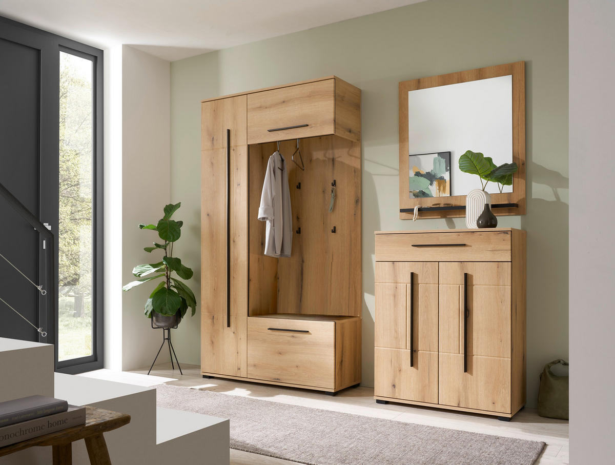 GARDEROBE  in 111/201/39 cm  - Eichefarben, MODERN, Holzwerkstoff (111/201/39cm) - MID.YOU