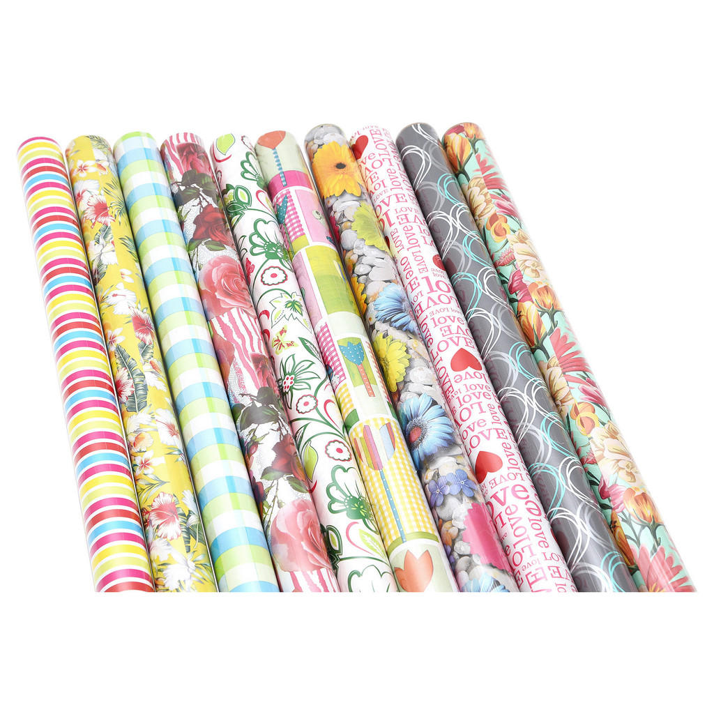 Geschenkpapier Geburtstag Versch. Farben 70x200 cm