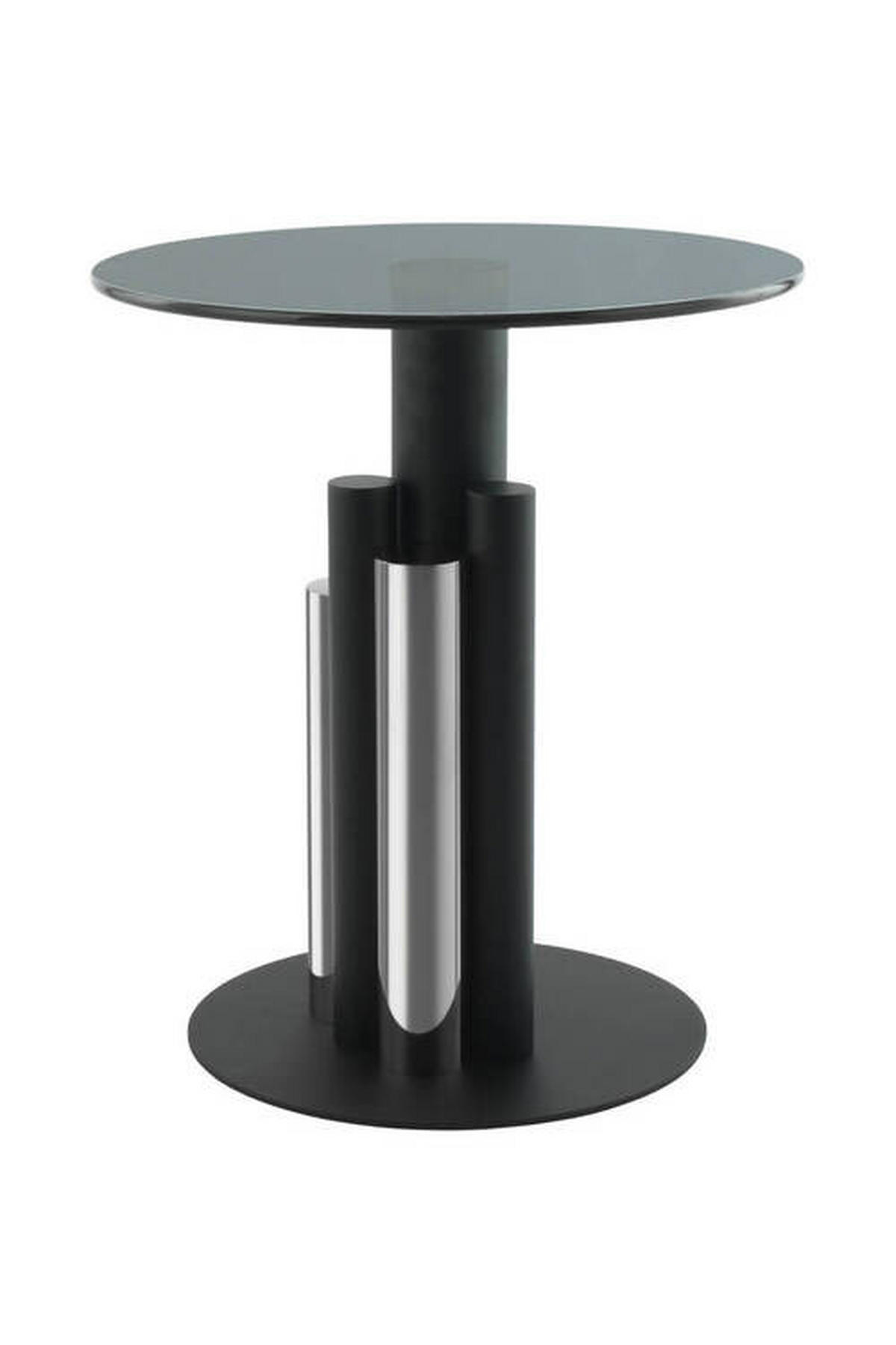 BEISTELLTISCH in Metall, Glas 46/46/52 cm  - Silberfarben, Modern, Glas/Metall (46/46/52cm) - Kayoom