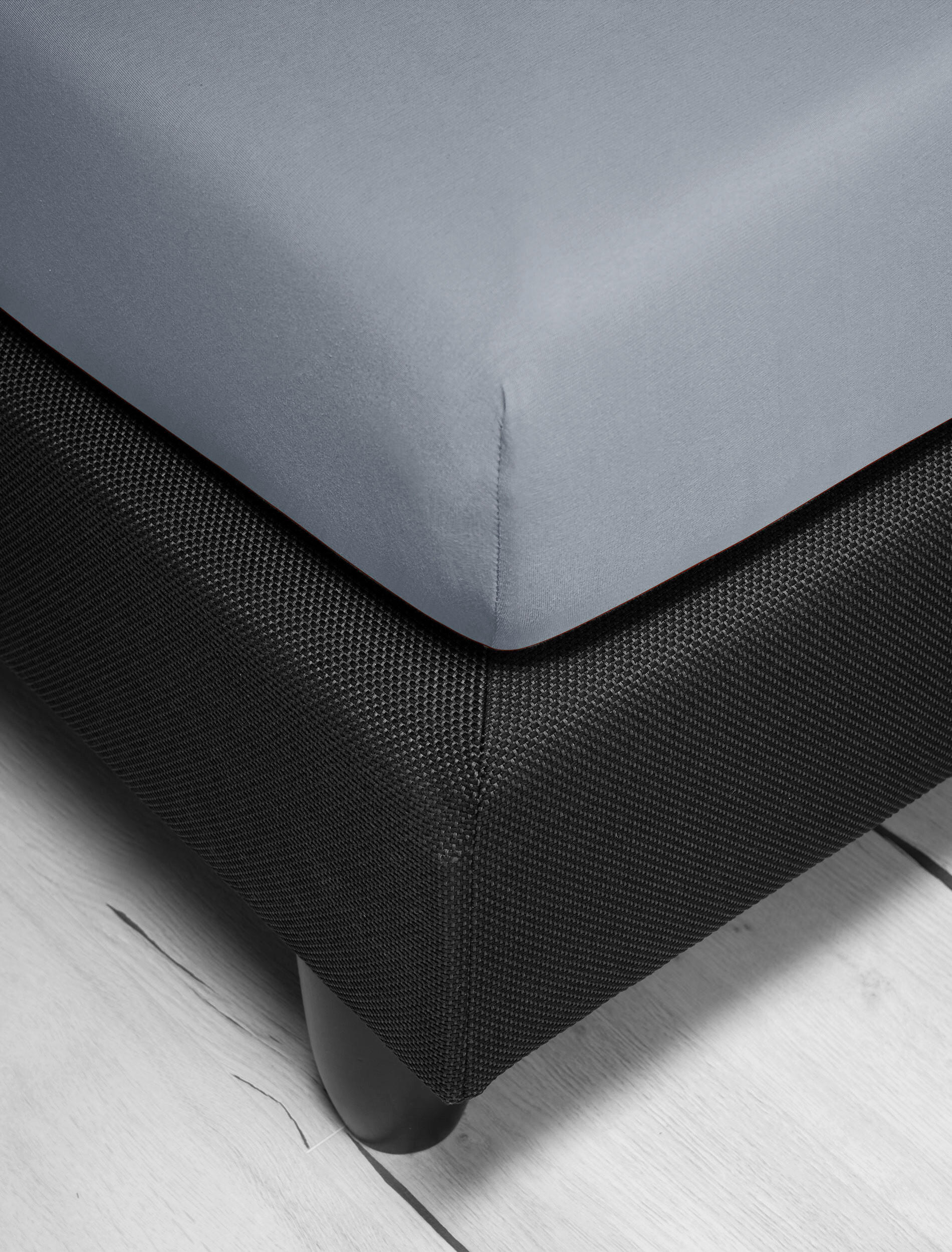 SPANNBETTTUCH Jersey  - Blau, KONVENTIONELL, Textil (90-100/200cm) - Irisette