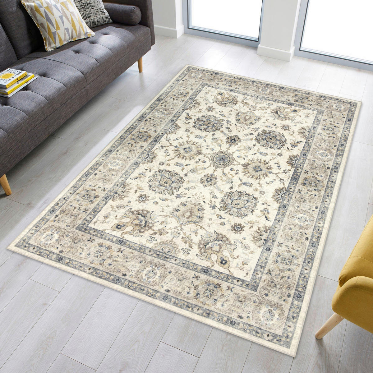 VINTAGE-TEPPICH  Wohnzimmer 160/230 cm Beige rechteckig  - Beige, KONVENTIONELL, Textil (160/230cm) - Novel