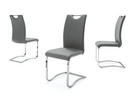 SCHWINGSTUHL  in Lederlook  - Grau, Design, Textil/Metall (43/100/57cm) - Carryhome