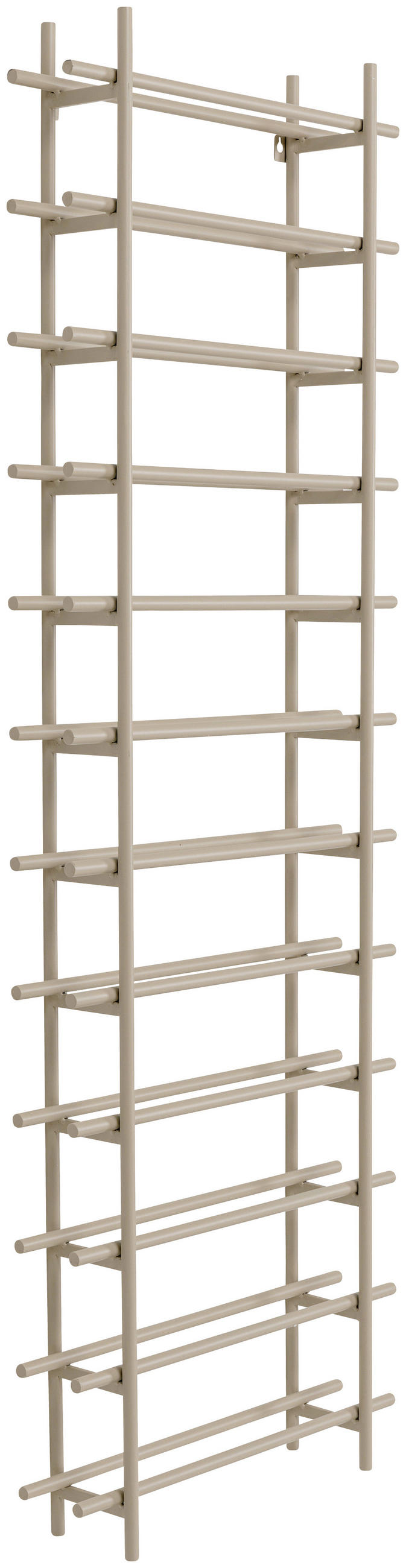 WEINREGAL  - Greige, KONVENTIONELL, Metall (45/136/11cm) - Kare-Design