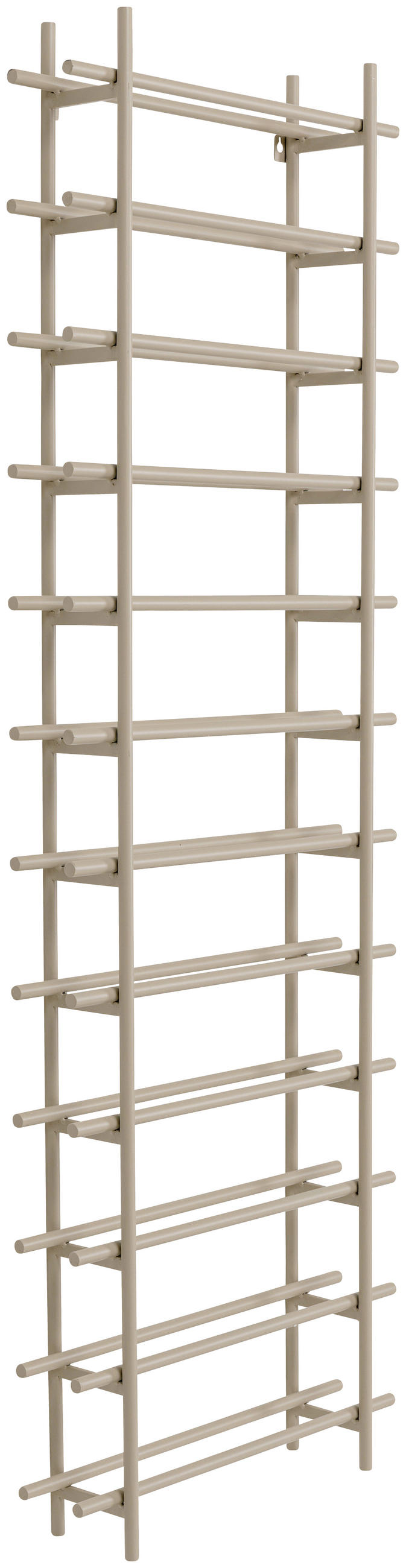 WEINREGAL  - Greige, KONVENTIONELL, Metall (45/136/11cm) - Kare-Design