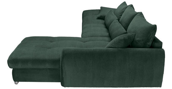 Freisteller von Carryhome ECKSOFA Dunkelgrün Cord.