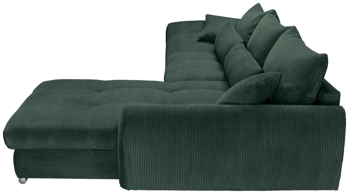 Freisteller von Carryhome ECKSOFA Dunkelgrün Cord.