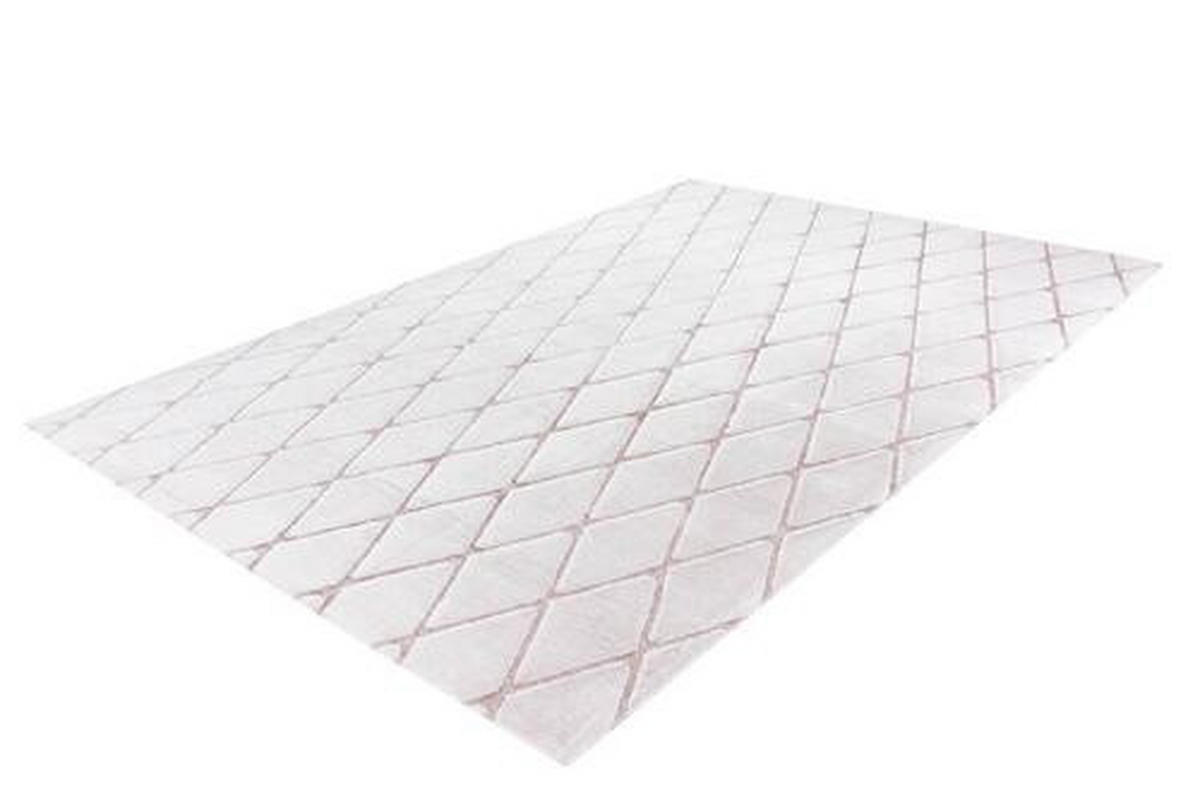 HOCHFLORTEPPICH 80/150 cm Rosa, Weiß  - Rosa/Weiß, Design, Textil (80/150cm) - Kayoom