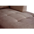WOHNLANDSCHAFT Rosa Chenille  - Schwarz/Rosa, KONVENTIONELL, Textil/Metall (188/340/160cm) - Xora