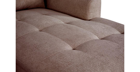 WOHNLANDSCHAFT Rosa Chenille  - Schwarz/Rosa, KONVENTIONELL, Textil/Metall (188/340/160cm) - Xora