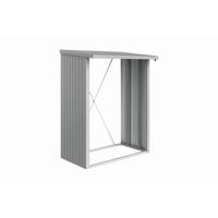 KAMINHOLZREGAL 157/199/102 cm  Metall  - Silberfarben, Design, Metall (157/199/102cm) - Biohort