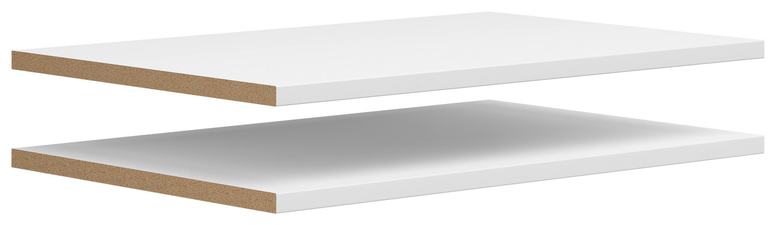 EINLEGEBODENSET - Weiß, MODERN, Holzwerkstoff (76,9/2,2/48cm) - Carryhome