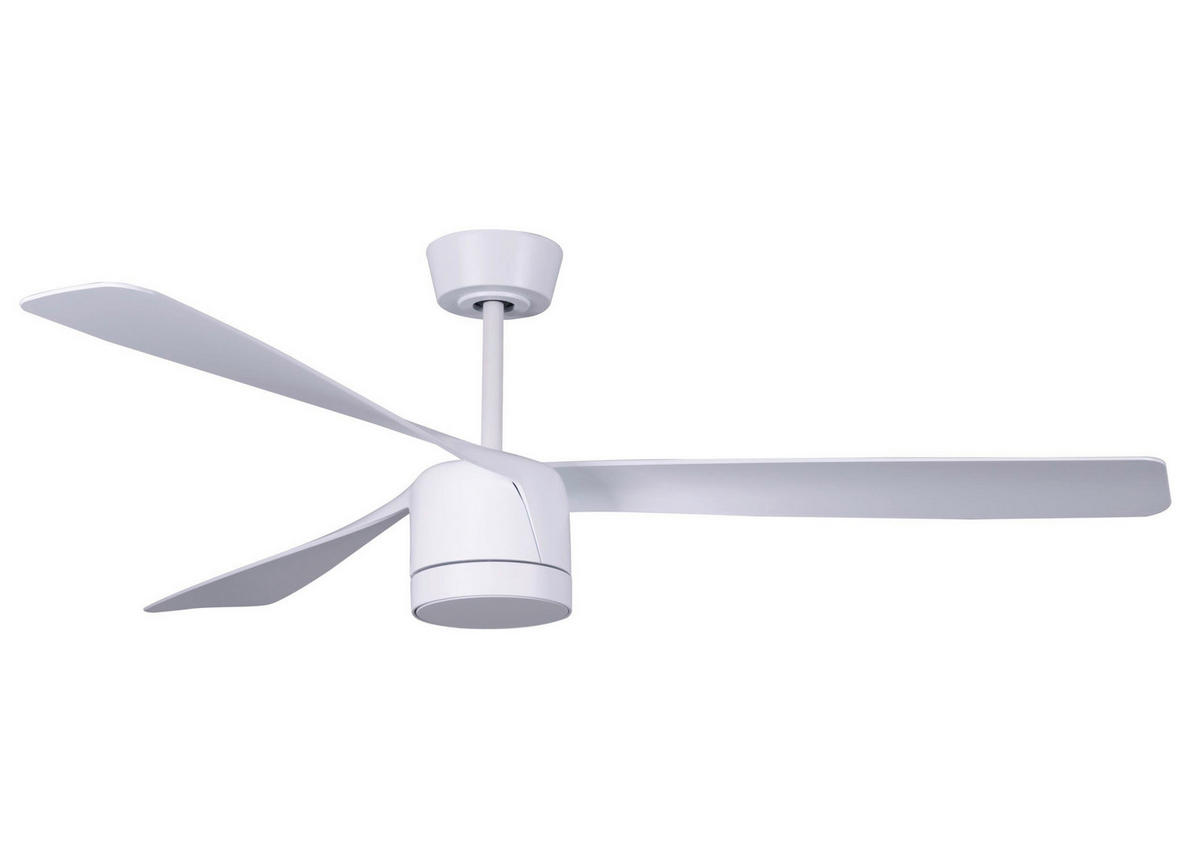 DECKENVENTILATOR   142 cm   - Weiss, Trend, Kunststoff/Metall (142cm) - P & B