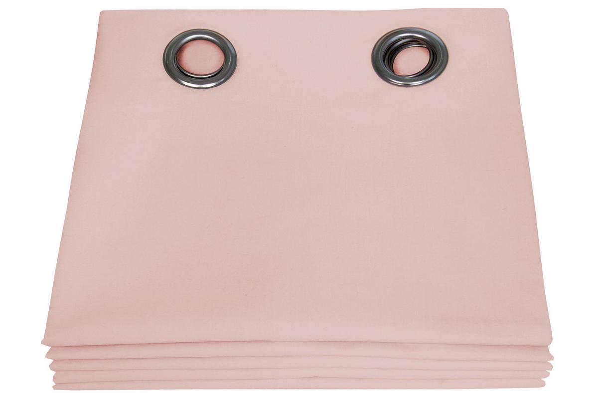 VERDUNKELUNGSVORHANG - Altrosa, Basics, Textil (135/250cm)