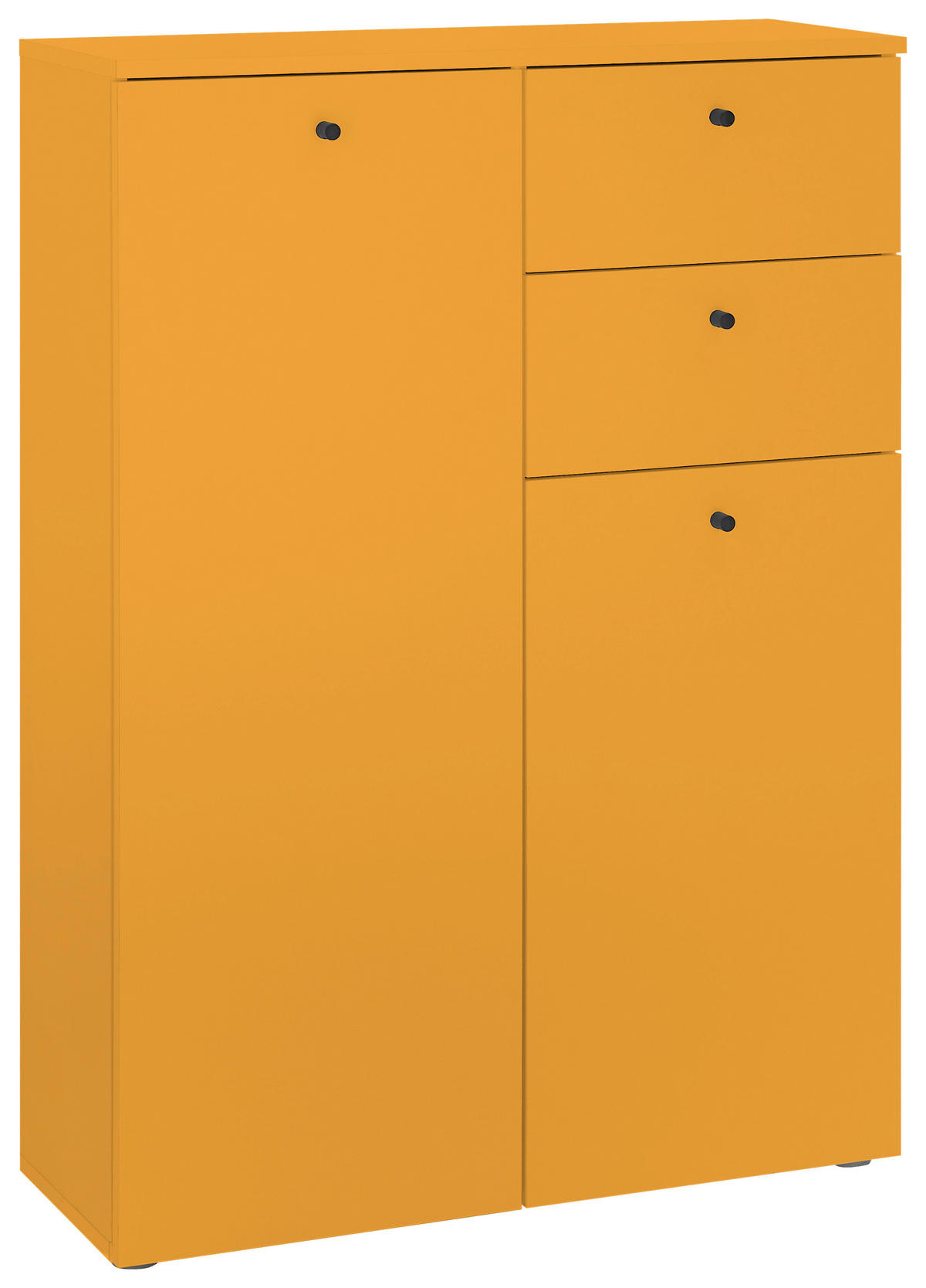 MIDI SKŘÍŇKA, žlutá, 80/110/30 cm - černá/žlutá, Moderní, kompozitní dřevo/plast (80/110/30cm) - MID.YOU