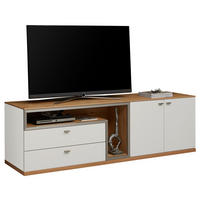 LOWBOARD  in 210,3/64,7/52 cm  - Eichefarben/Alufarben, Design, Holz/Holzwerkstoff (210,3/64,7/52cm) - Dieter Knoll