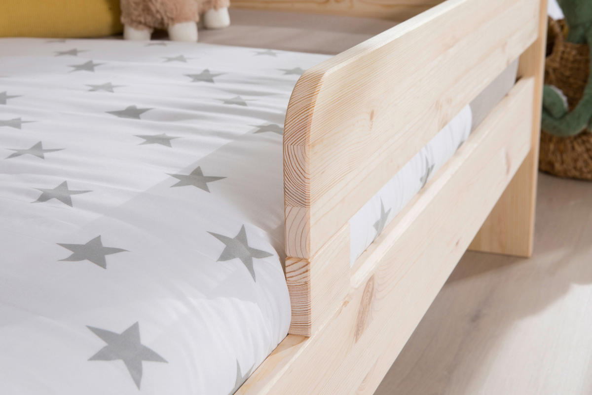BETT in Naturfarben  - Naturfarben, MODERN, Holz (100/200cm) - Livetastic