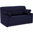 SCHLAFSOFA in Textil Blau - Blau/Schwarz, KONVENTIONELL, Kunststoff/Textil (152/88/91cm) - Sedda SCHLAFSOFA in Textil Blau - Blau/Schwarz, KONVENTIONELL, Kunststoff/Textil (152/88/91cm) - Sedda
