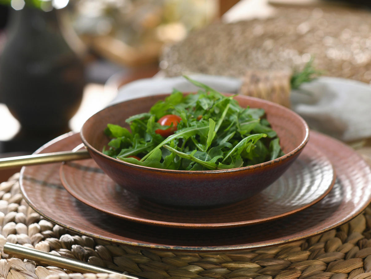 TAFELSERVICE Braun, Terracotta Neapel Sand 16-teilig  - Terracotta/Braun, Basics, Keramik - Creatable