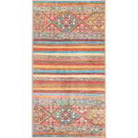 VINTAGE-TEPPICH 80/150 cm CORTEA AZMEO, waschbar Multicolor, Rot, Cognac  - Cognac/Rot, Design, Kunststoff/Textil (80/150cm) - Lindorug