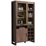 VITRINE in Dunkelgrau, Kieferfarben - Dunkelgrau/Schwarz, Trend, Glas/Holzwerkstoff (104,8/204,6/43cm) - Carryhome VITRINE in Dunkelgrau, Kieferfarben - Dunkelgrau/Schwarz, Trend, Glas/Holzwerkstoff (104,8/204,6/43cm) - Carryhome