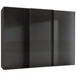 SCHWEBETÜRENSCHRANK  in Graphitfarben  - Graphitfarben, Design, Holzwerkstoff/Metall (250/217/67cm) - Novel