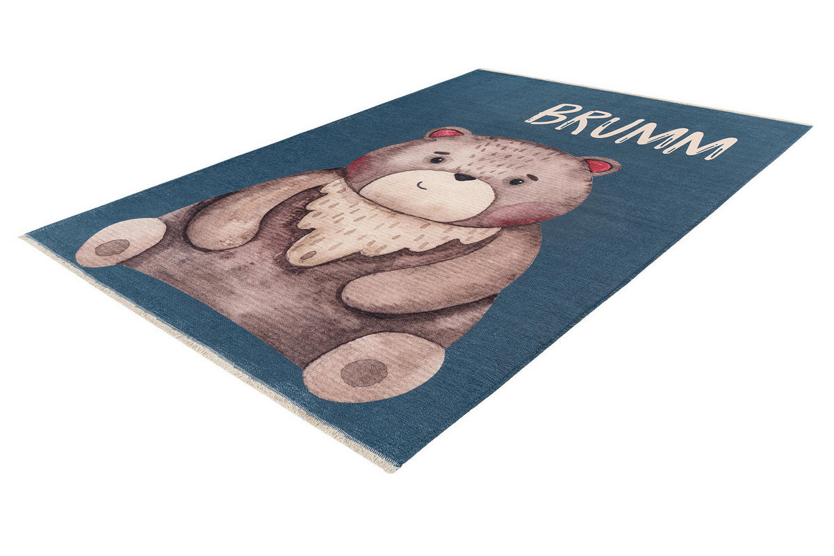 KINDERTEPPICH 115/170 cm  - Braun/Dunkelblau, Trend, Textil (115/170cm) - Ben'n'jen
