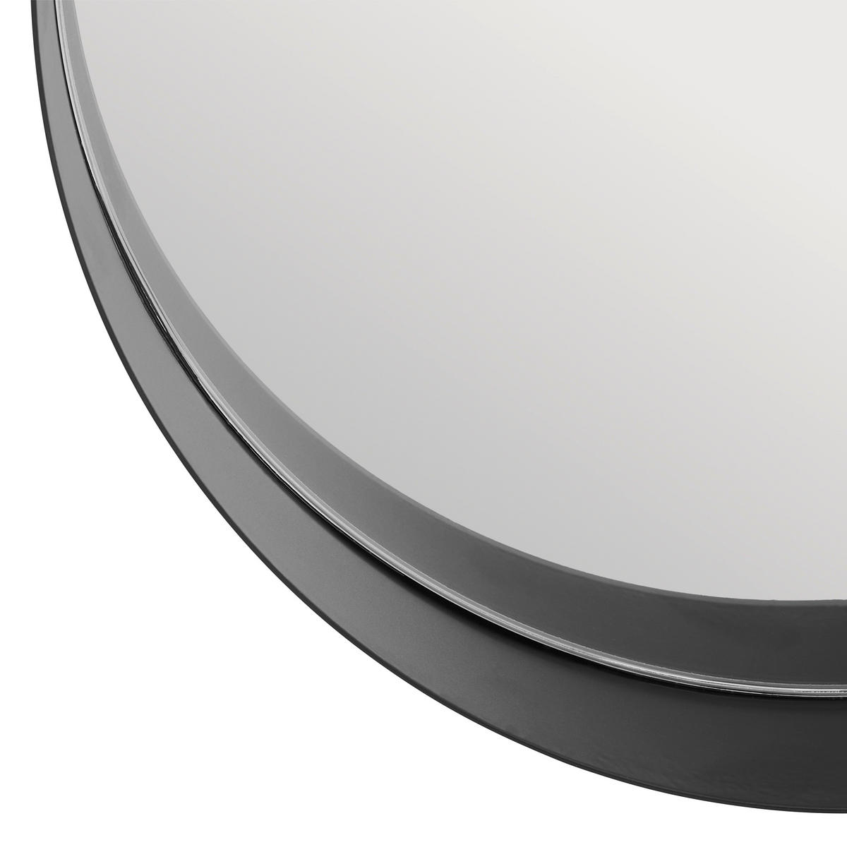 WANDSPIEGEL Schwarz  - Schwarz, Trend, Glas/Metall (50/50/10cm) - Landscape