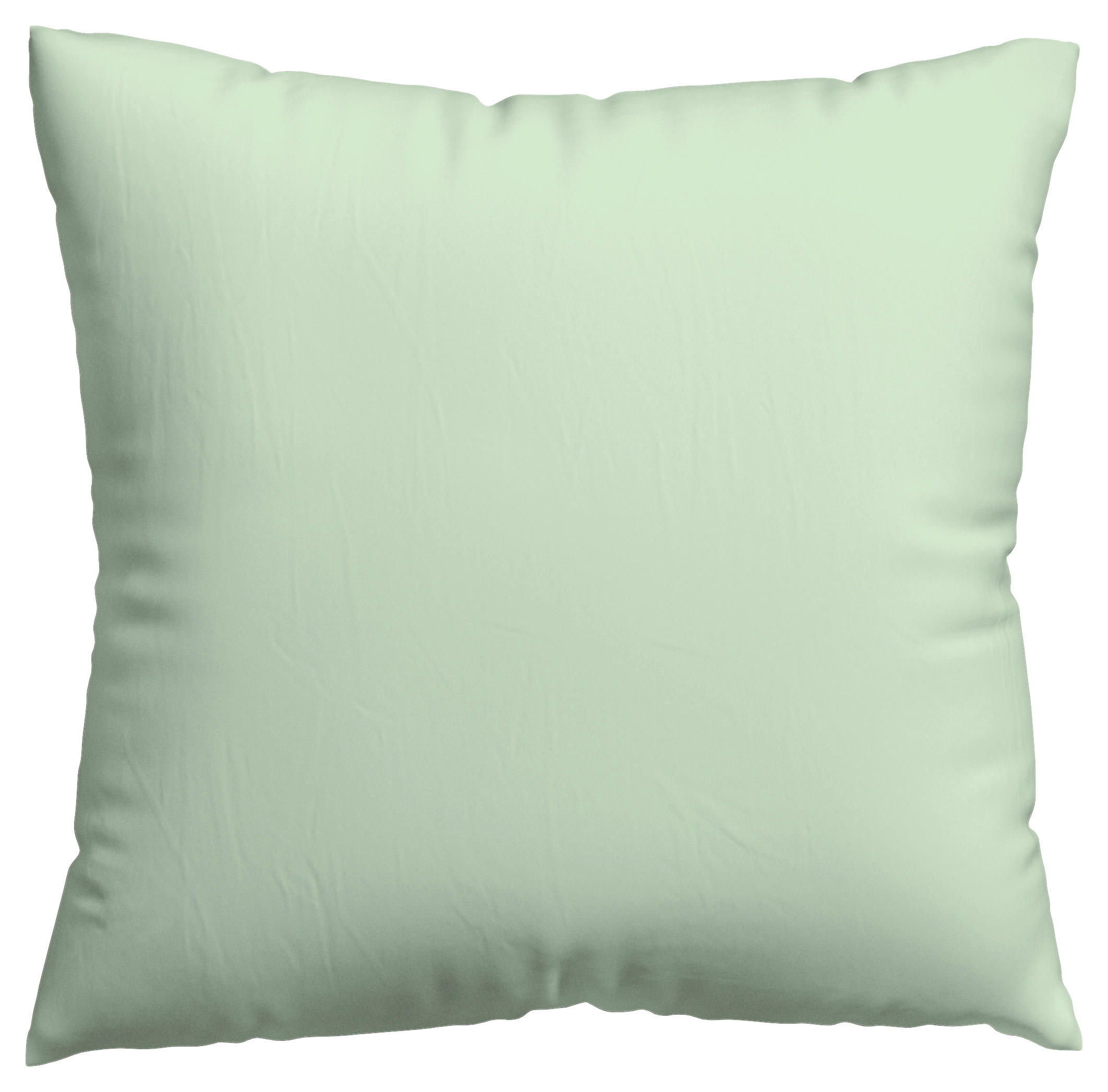 KISSENHÜLLE WOVEN SATIN 40/40 cm  - Hellgrün, Basics, Textil (40/40cm) - Schlafgut