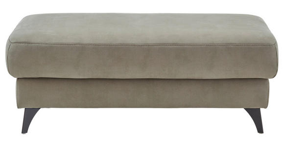 HOCKER Dieter Knoll Mikrofaser Beigebraun  - Beigebraun/Schwarz, Design, Textil/Metall (131/47/68cm) - Dieter Knoll